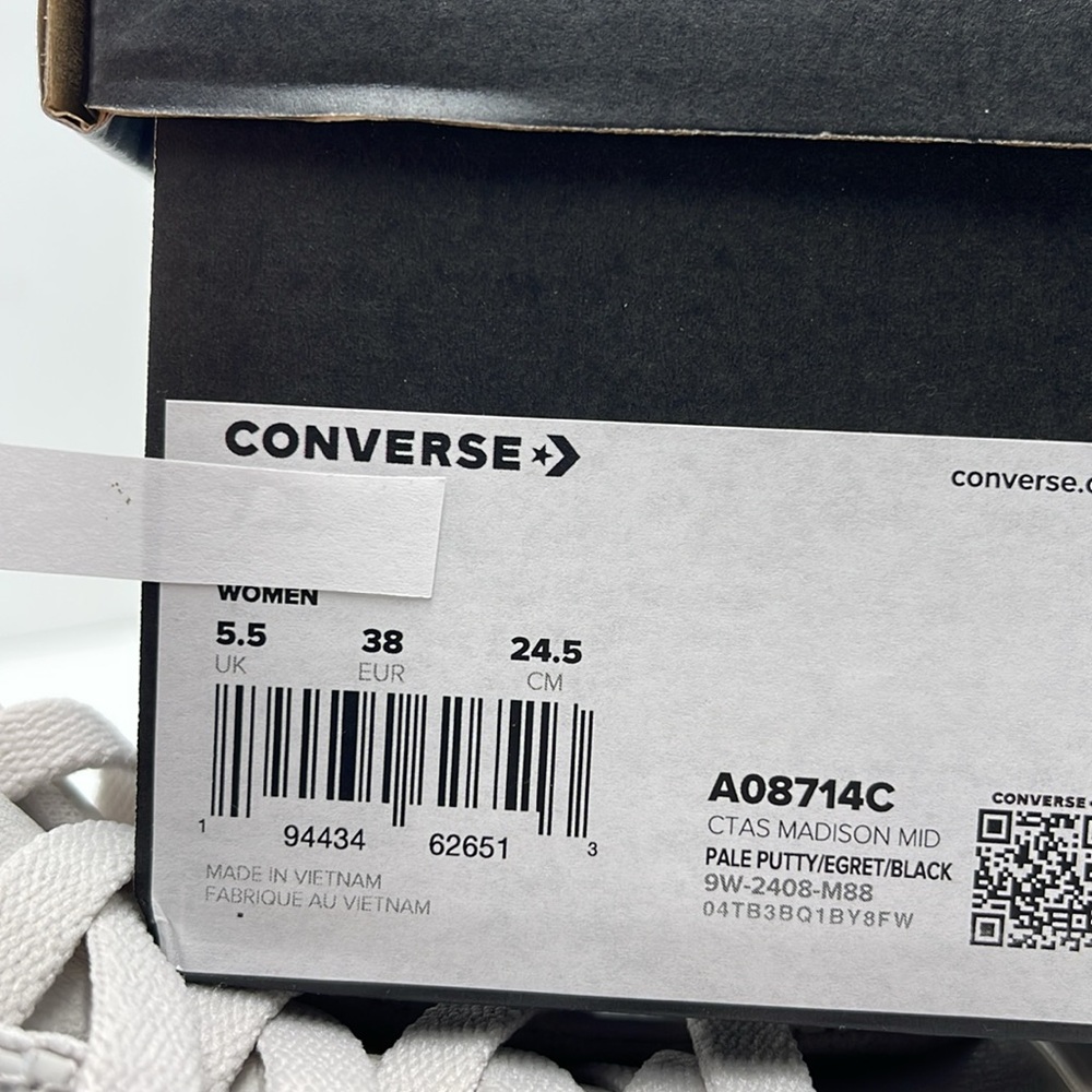 Converse Women's Chuck Taylor All Star High Top Sneakers - Light Gray - Picture 16 of 16
